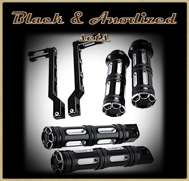 01.2 Чёрные комплекты ручек, педалей и подножек